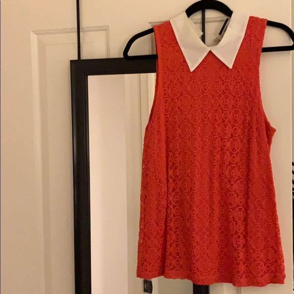 Sleeveless collared top from Anthropologie
